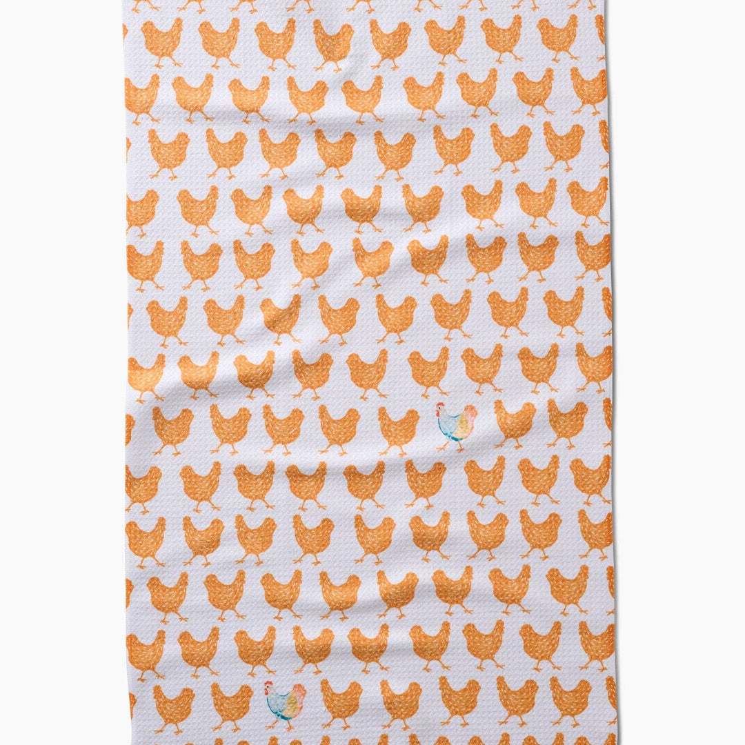 Fun Spring Chicks Tea Towel - Merry PigletsGeometry