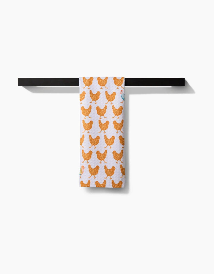 Fun Spring Chicks Tea Towel - Merry PigletsGeometry