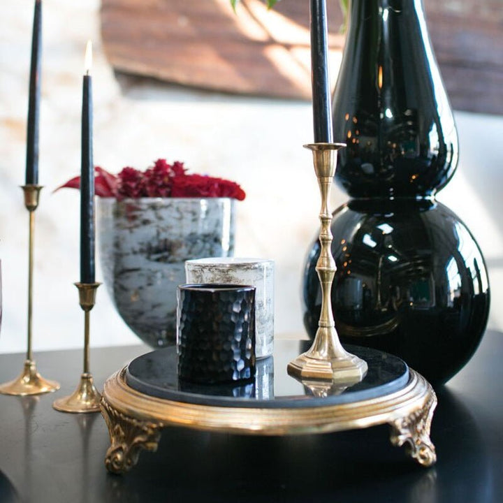 Geometric Gold Candlestick Holder - Merry PigletsAccent Decor