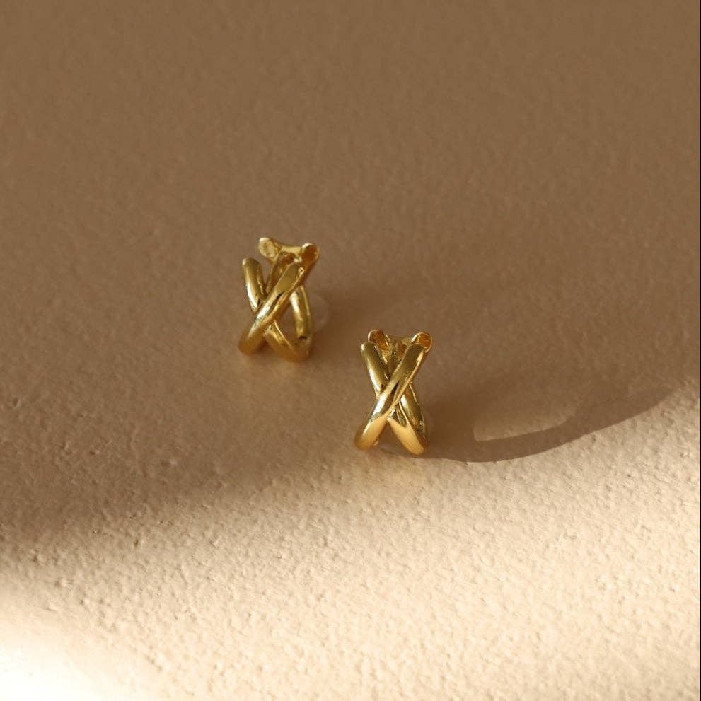 Gold Axel Huggies - Merry PigletsKatie Waltman Jewelry
