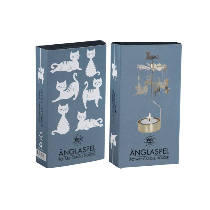 Gold Cat Family Angel Chime - Merry PigletsTalla Imports