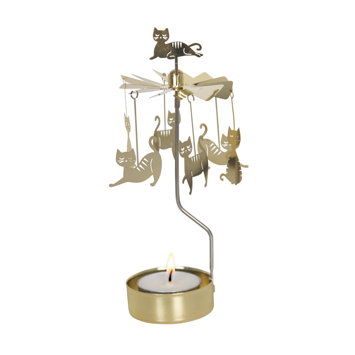 Gold Cat Family Angel Chime - Merry PigletsTalla Imports