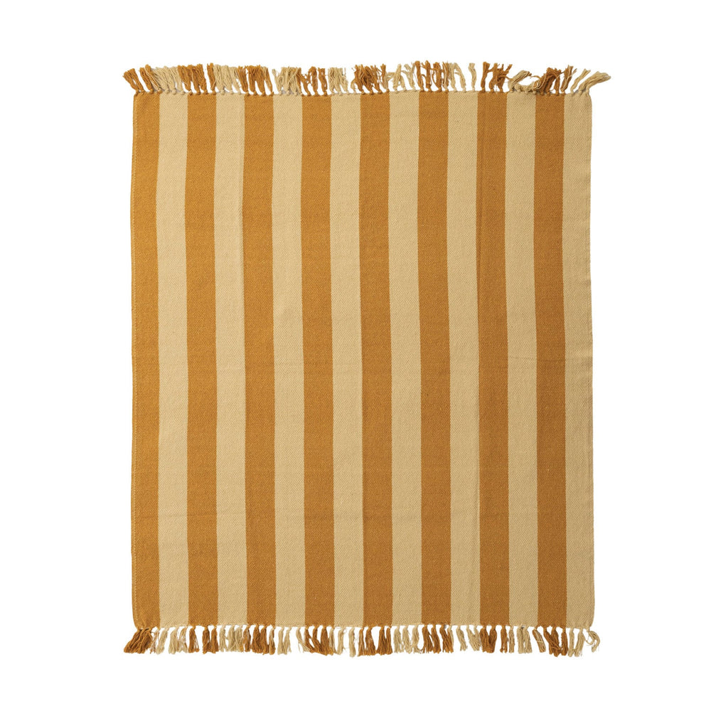 Gold & Yellow Cotton Blend Throw - Merry PigletsCreative Co-Op