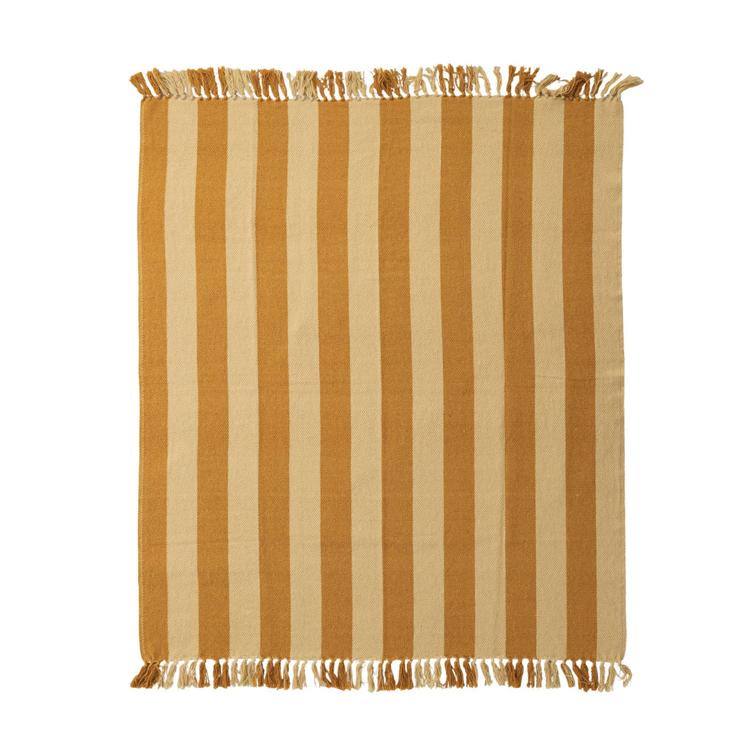 Gold & Yellow Cotton Blend Throw - Merry PigletsCreative Co-Op