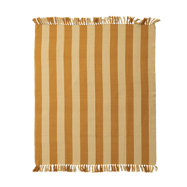 Gold & Yellow Cotton Blend Throw - Merry PigletsCreative Co-Op