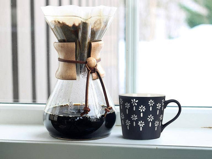 Graphic Navy Mini Flowers Mug - Merry PigletsAbbott