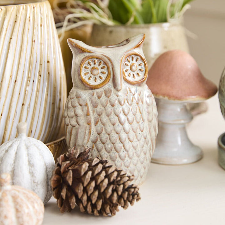 Great Grey Owl Budvase - Merry Pigletsaccent decor
