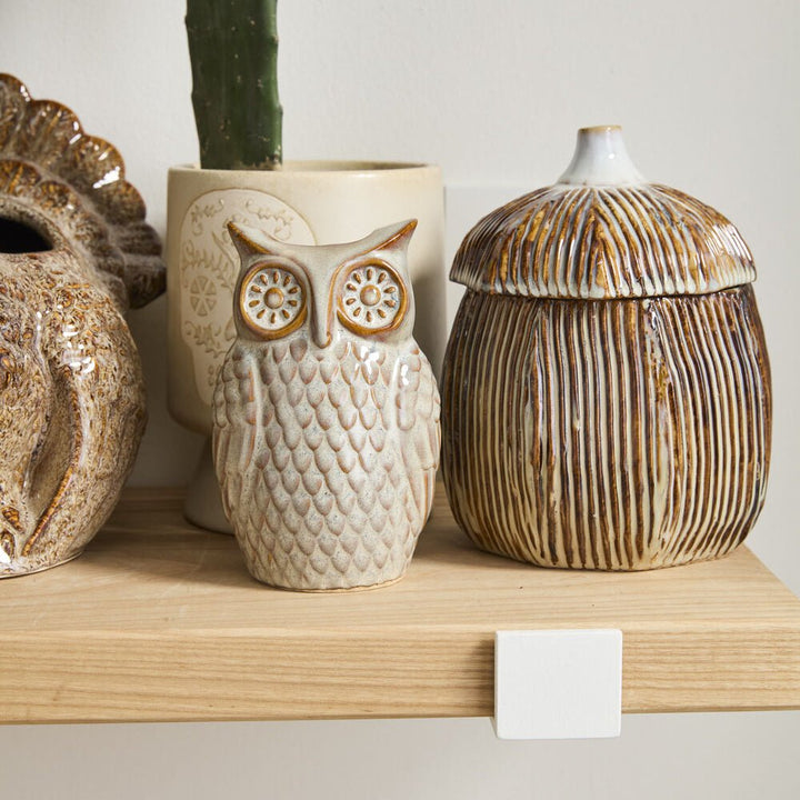 Great Grey Owl Budvase - Merry Pigletsaccent decor