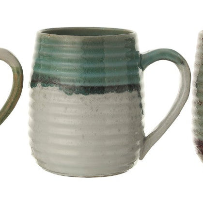 Grooved Stoneware Mug