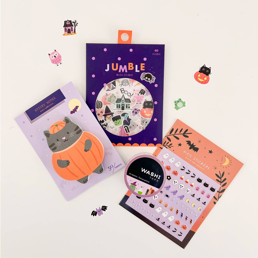 Halloween Jumble Washi Stickers - Merry PigletsGirl of All Work