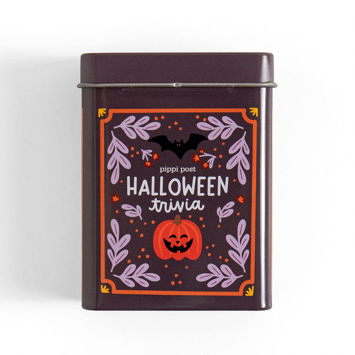Halloween Trivia Cards in Tin - Merry PigletsPippi Post