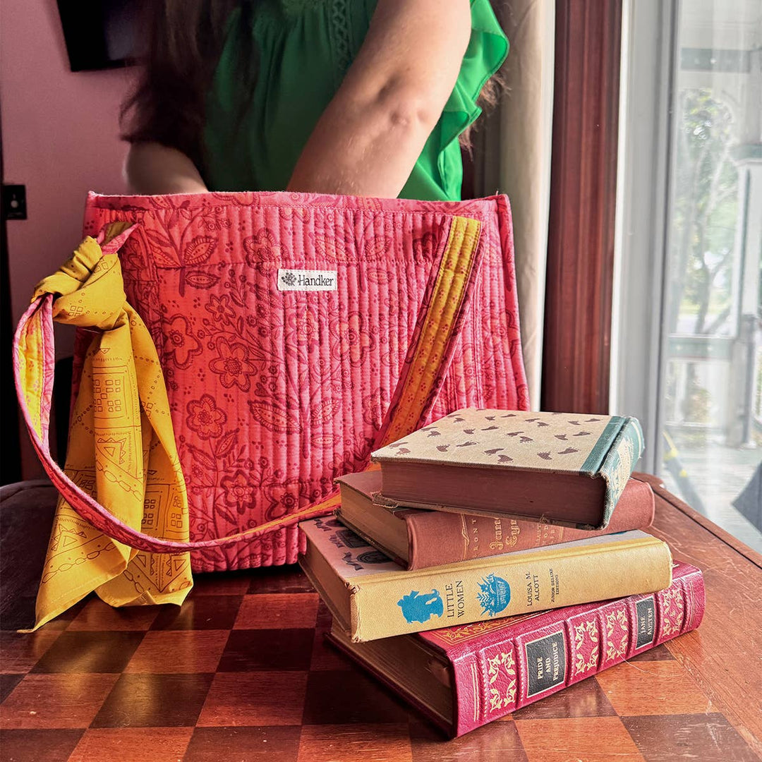 Handker Bandanas - Lacey Quilted Tote - Merry PigletsHandker Bandanas
