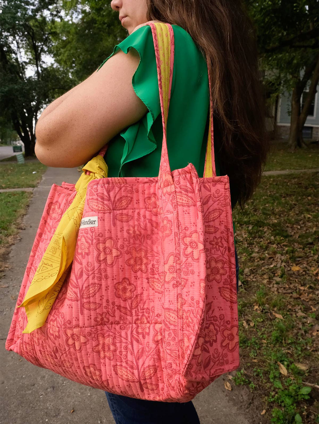 Handker Bandanas - Lacey Quilted Tote - Merry PigletsHandker Bandanas