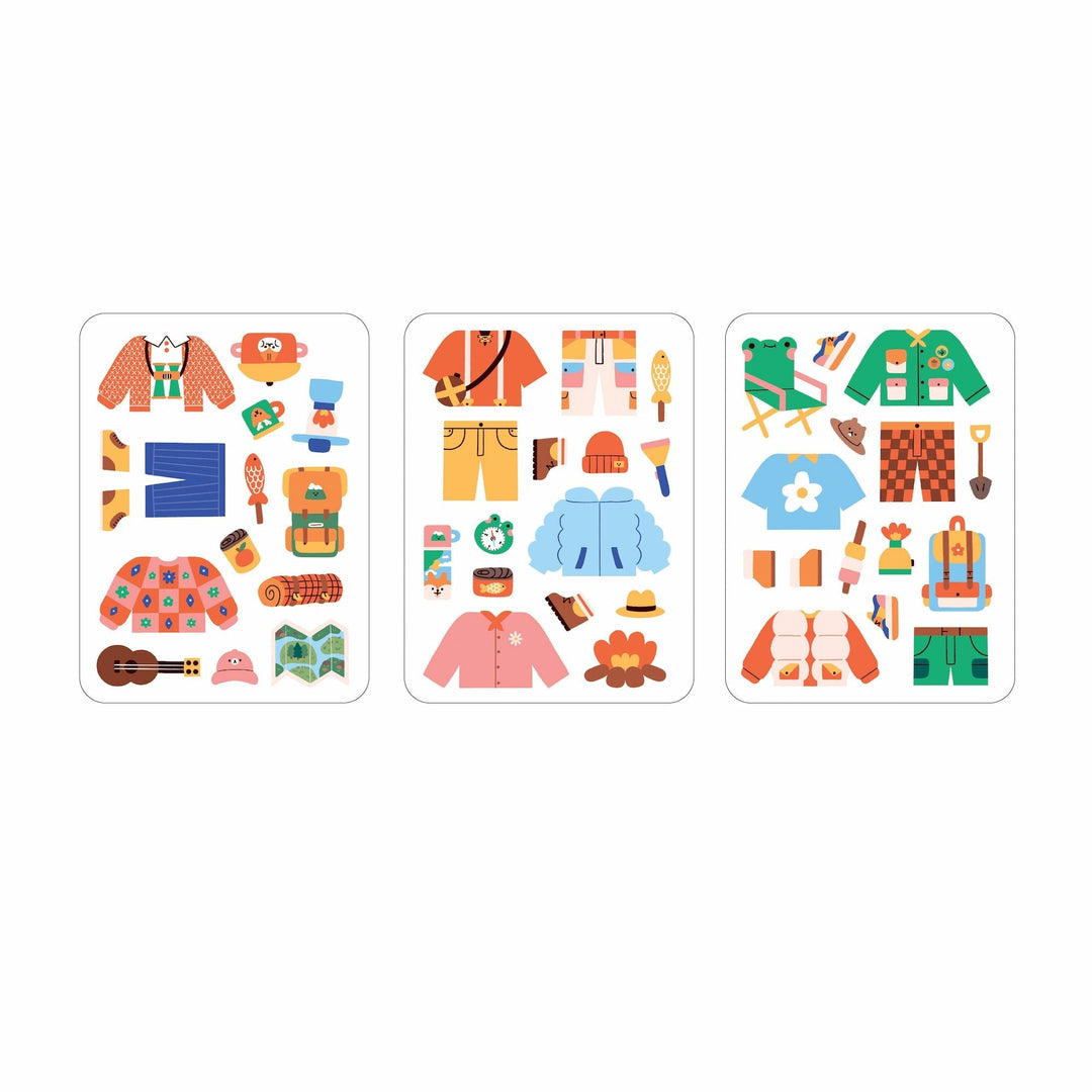 Happy Camper Magnetic Dress-Up - Merry PigletsMudpuppy