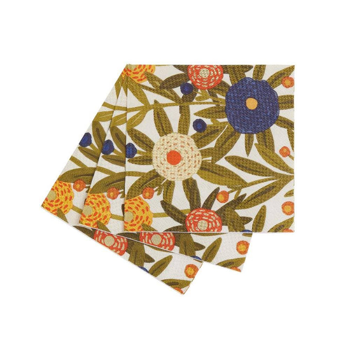 Harvest Sunshine Cocktail Napkins - Merry Pigletsrockflowerpaper