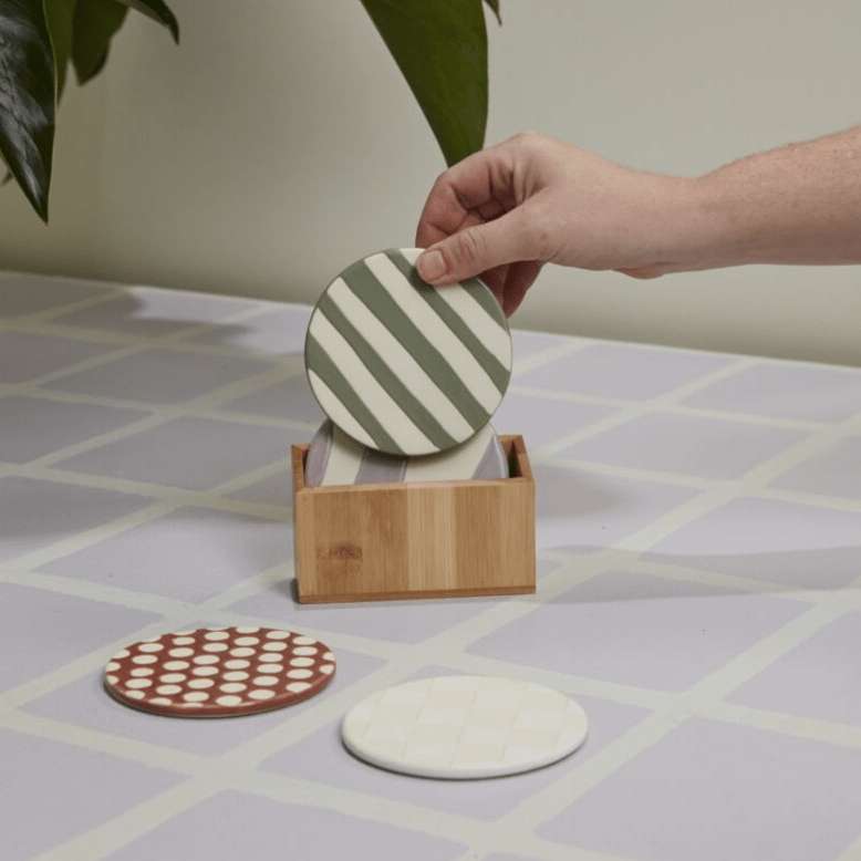 Havana Coaster Set - Merry PigletsAccent Decor