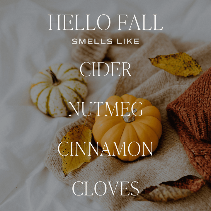 Hello Fall Pumpkin Amber Jar Candle - Merry PigletsSweet Water Decor