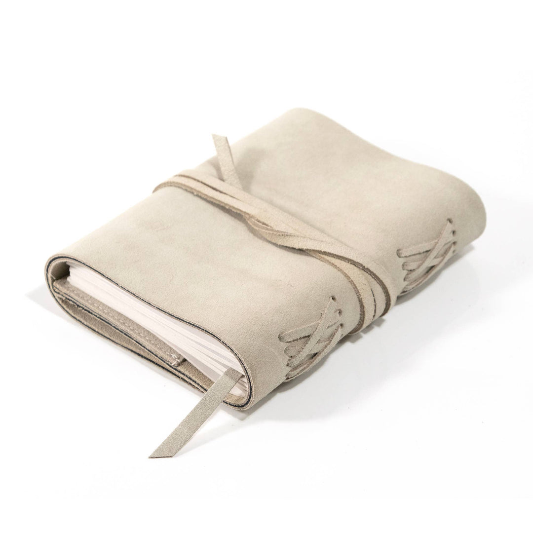Ivory Suede Journal - Merry PigletsAndaluca