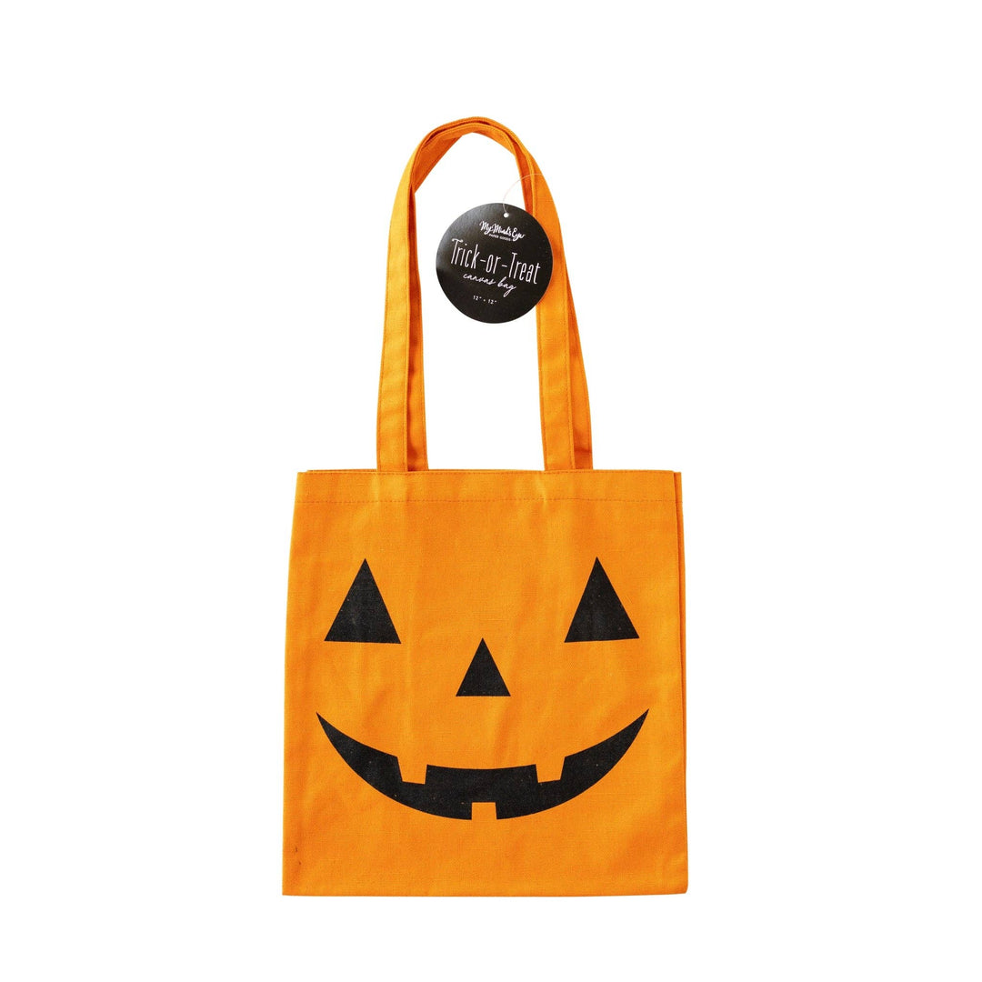 Jack - o - Lantern Canvas Trick or Treat Bag - Merry PigletsMy Mind’s Eye