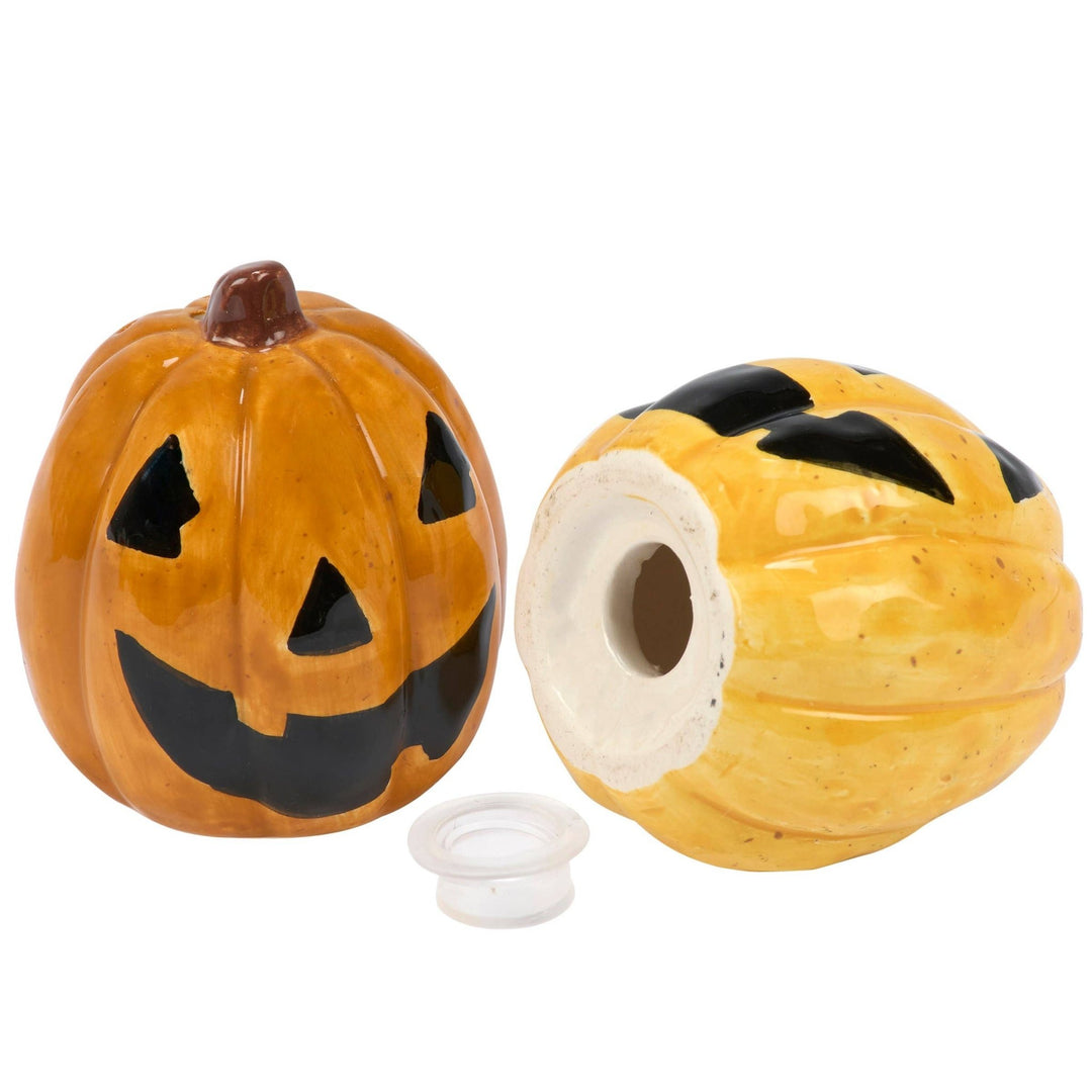 Jack - O - Lantern Salt & Pepper Set - Merry PigletsPrimitives by Kathy