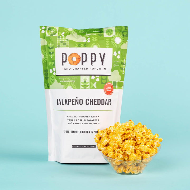 Jalapeño Cheddar Popcorn - Merry PigletsPoppy Hand-Crafted Popcorn