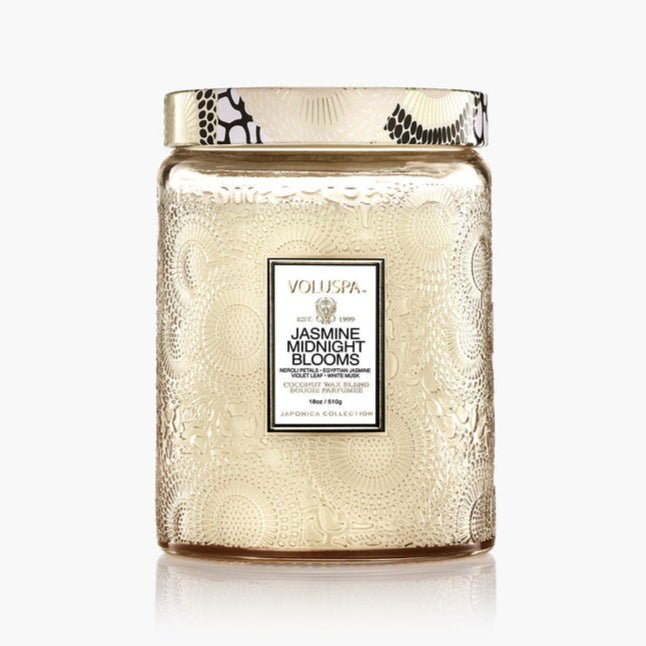 Jasmine Midnight Blooms Large Jar Candle - Merry PigletsVoluspa