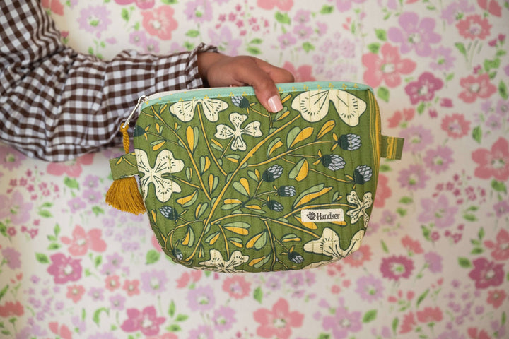 Josephine Quilted Zipper Pouch - Merry PigletsHandker Bandanas