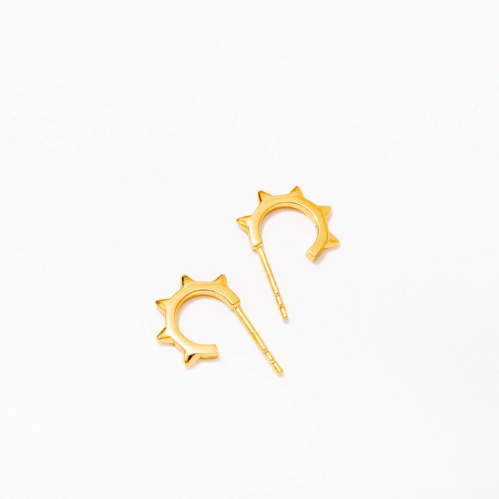 Kali Spike Gold Hoop Earrings - Merry PigletsLarissa Loden