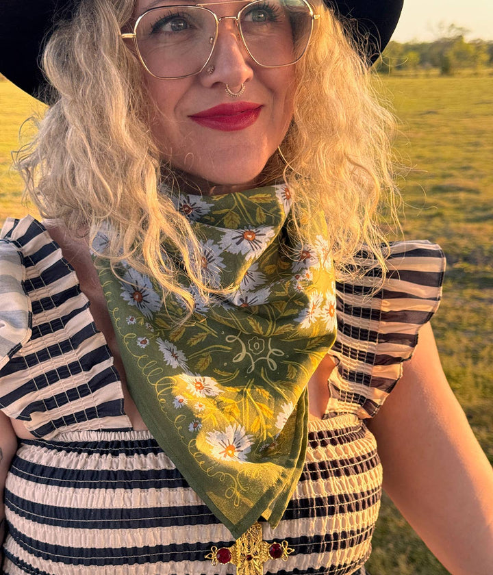 Large Wild Rag Clara Bandana - Merry PigletsHandker Bandanas