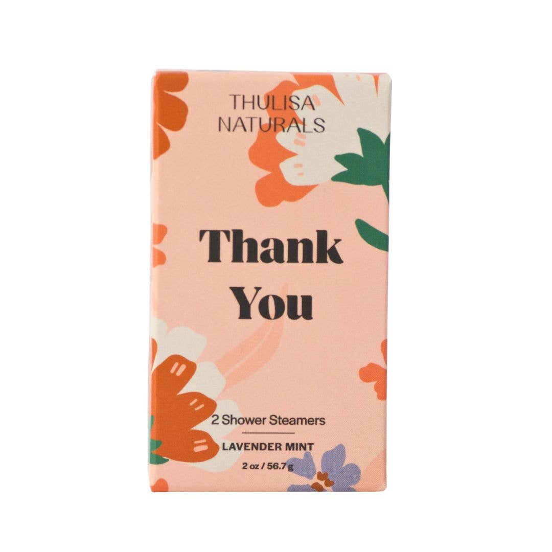 Lavender Mint Thank You Shower Steamers - Merry PigletsThulisa Naturals | Bath + Body