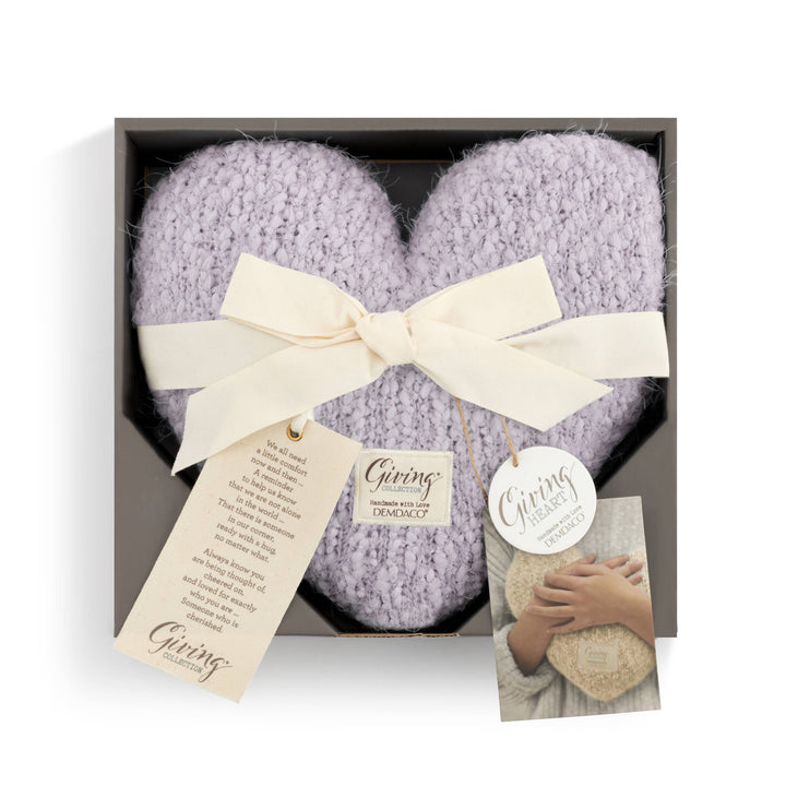 Light Purple Heart Pillow - Merry PigletsDEMDACO