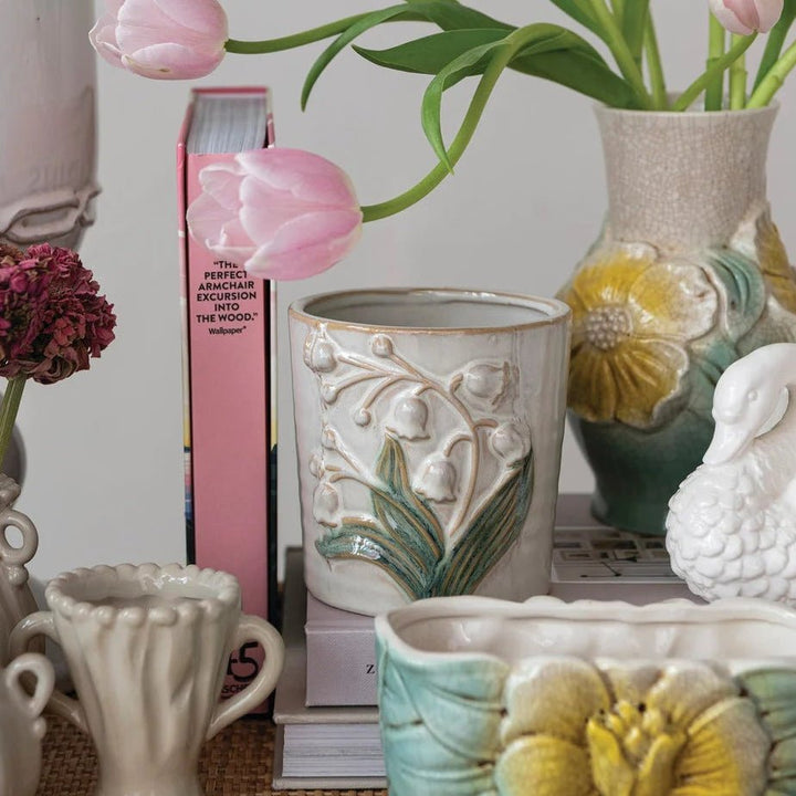 Lily of the Valley Planter - Merry PigletsCreative Co-Op