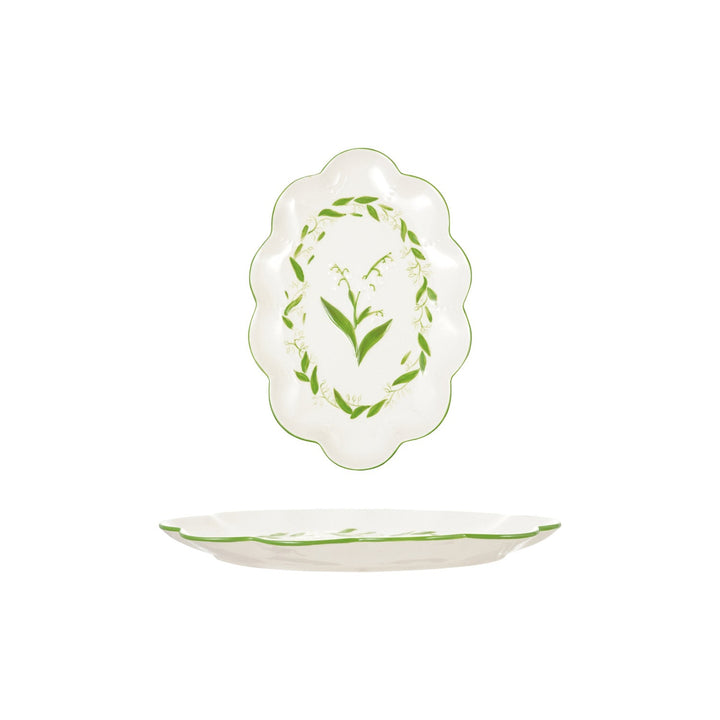 Lily of the Valley Platter - Merry PigletsCreative Co-Op