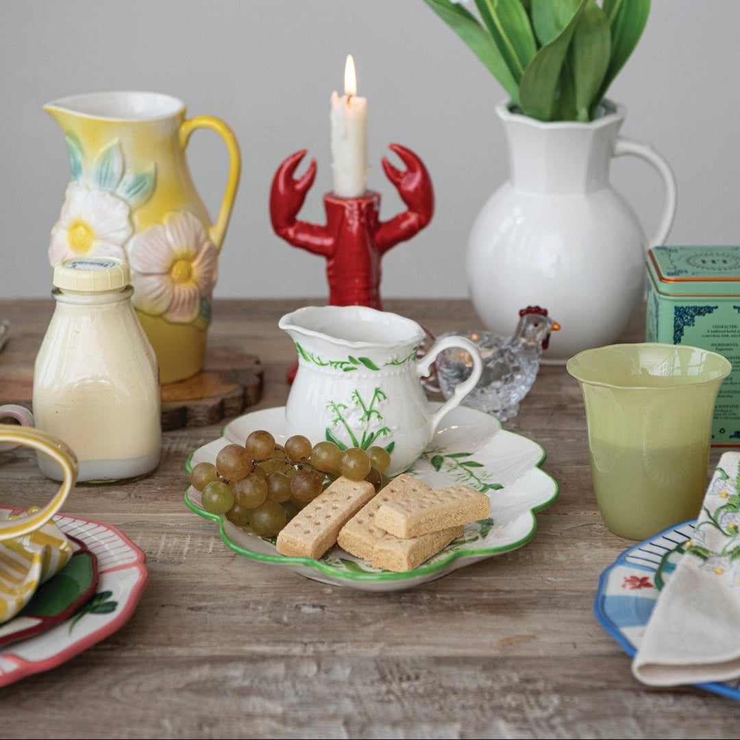 Lily of the Valley Platter - Merry PigletsCreative Co-Op