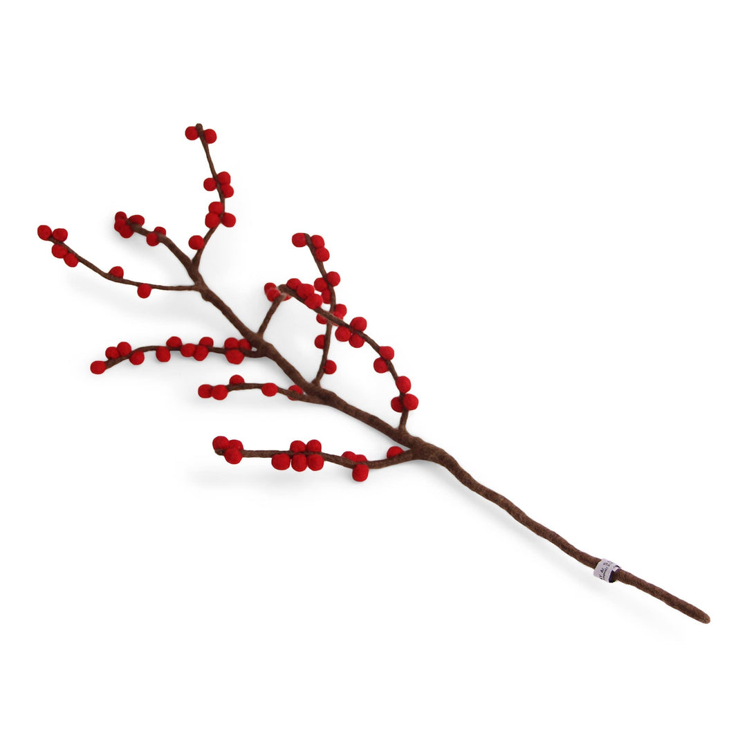 Long Red Berries Branch - Merry PigletsGry and Sif