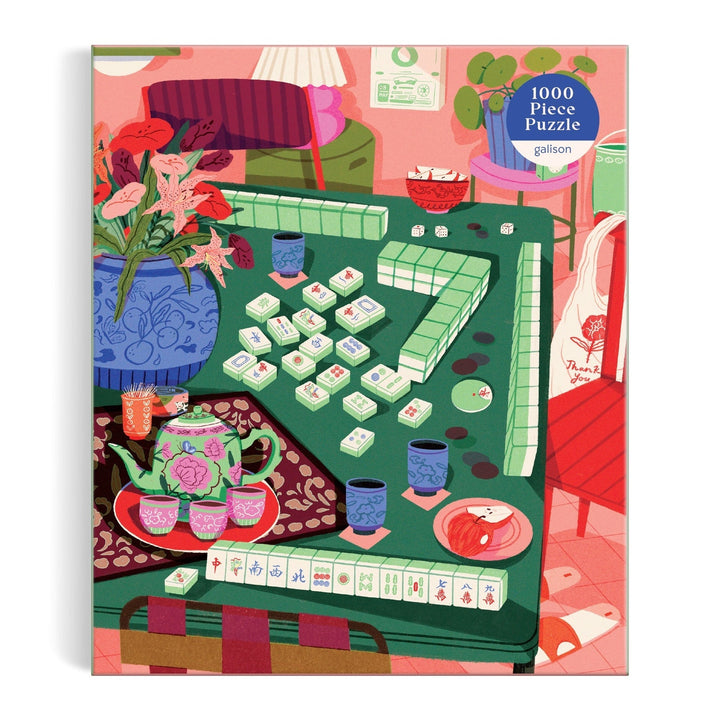 Mahjong Social 1000 Piece Puzzle - Merry PigletsGalison