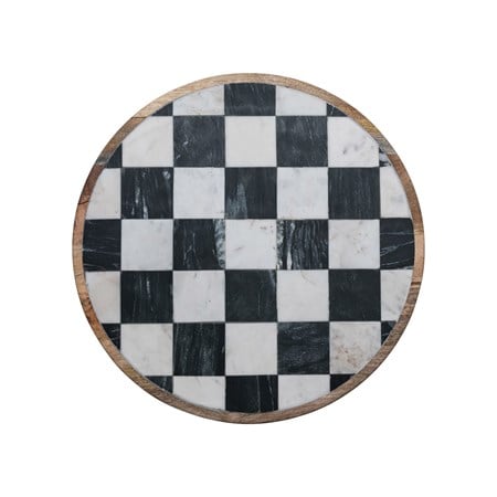 Marble Check Lazy Susan - Merry PigletsMerry Piglets