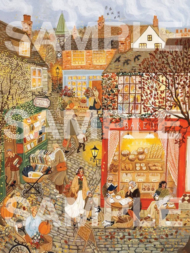 Market Town 1500 Piece Puzzle - Merry PigletsNew York Puzzle Company
