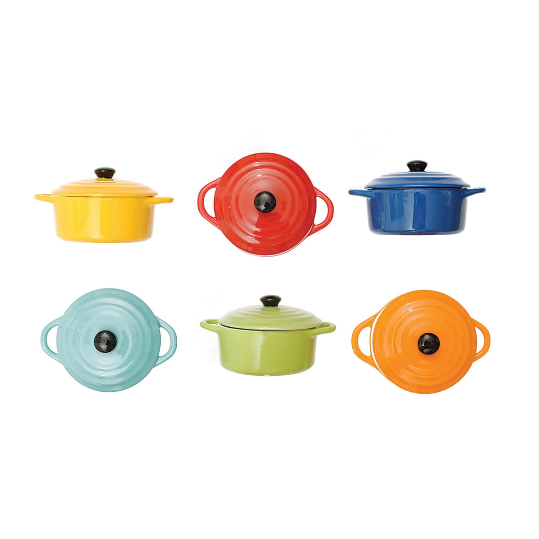 Mini Baker with Lid - Merry PigletsCreative Co-Op