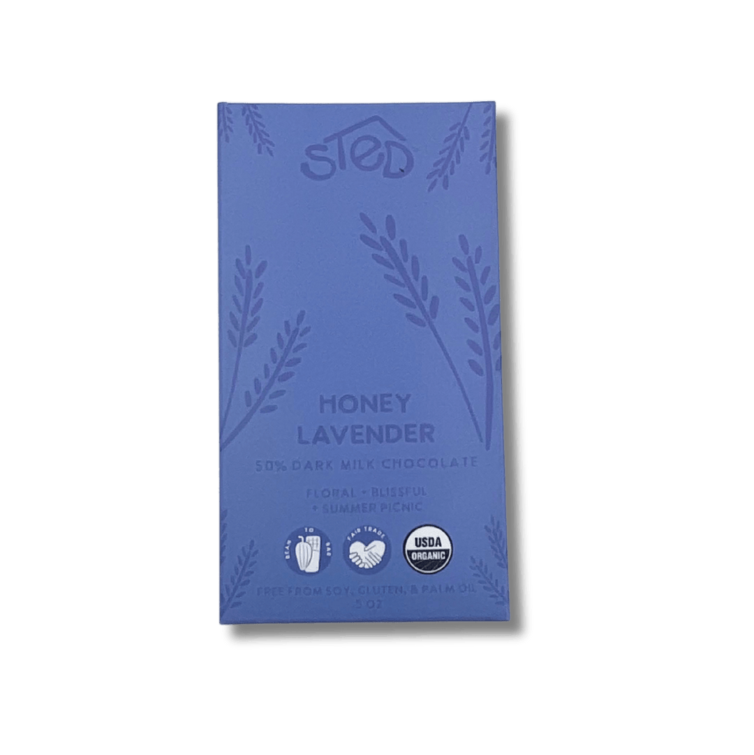 Mini Honey Lavender Chocolate Bar - Merry PigletsSted Foods