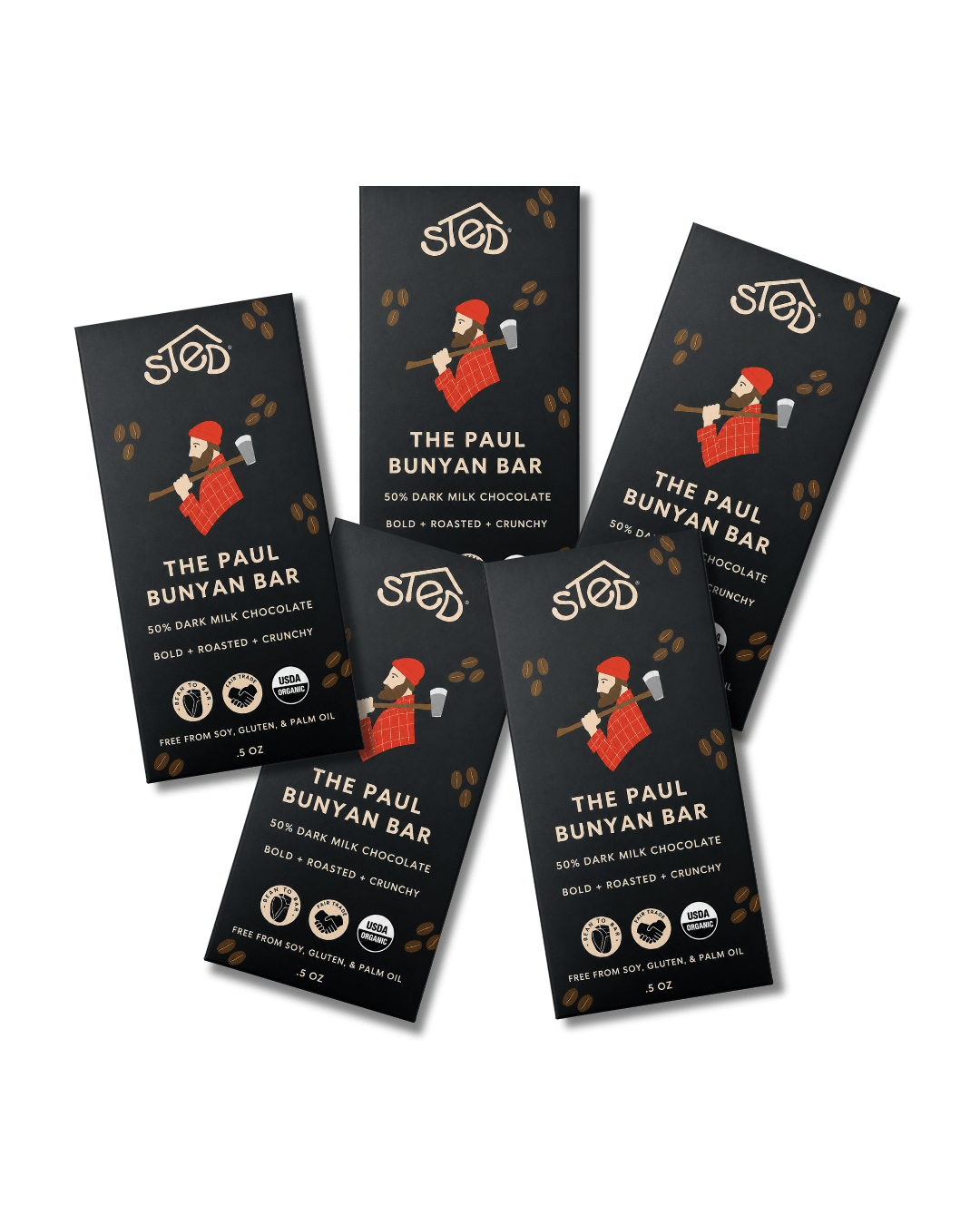 Mini Paul Bunyan Chocolate Bar - Merry PigletsSted Chocolate