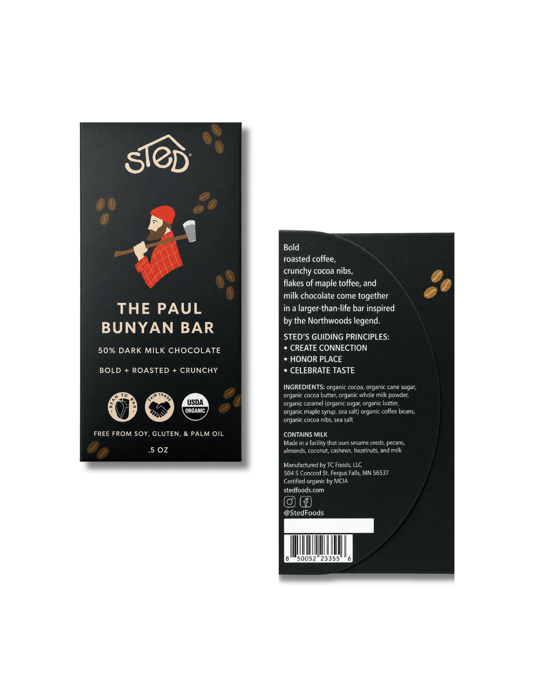 Mini Paul Bunyan Chocolate Bar - Merry PigletsSted Chocolate