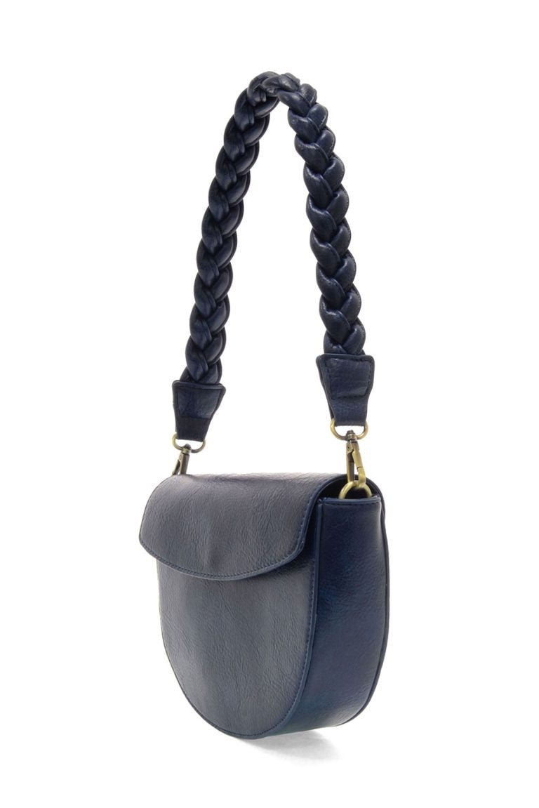 Navy Linda Crescent Crossbody Bag - Merry PigletsJoy Susan