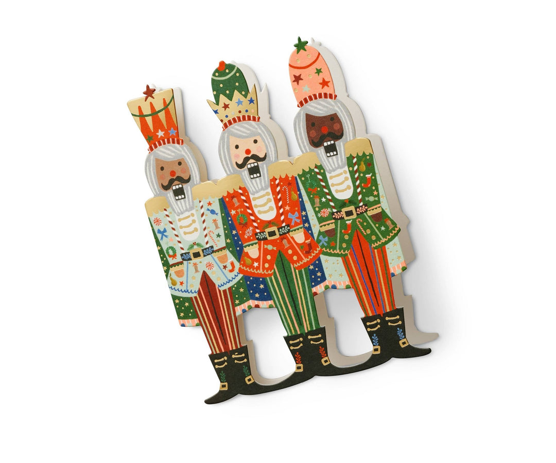 Nutcracker Brigade Greeting Card - Merry PigletsRifle Paper Co.