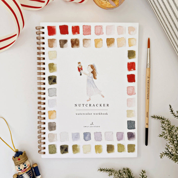 Nutcracker Watercolor Workbook - Merry Pigletsemily lex studio