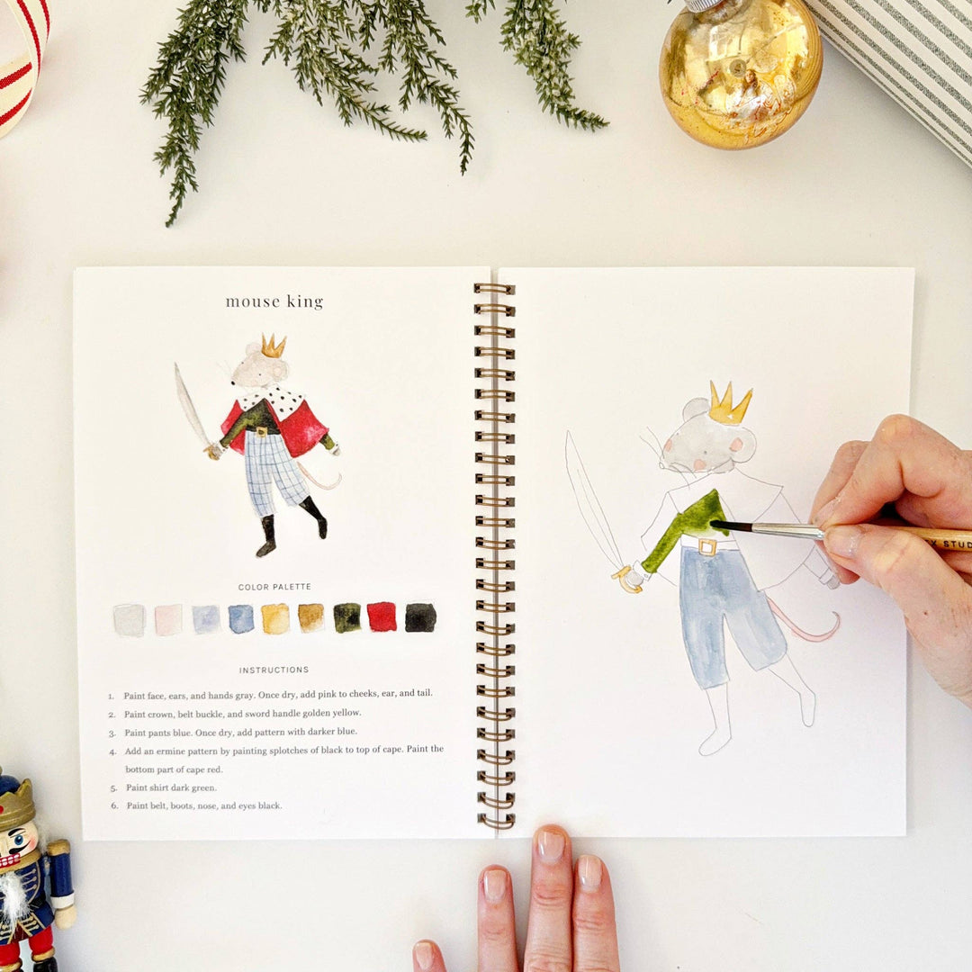 Nutcracker Watercolor Workbook - Merry Pigletsemily lex studio