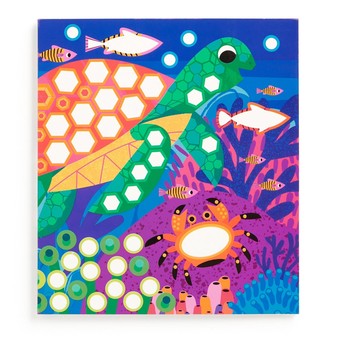 Ocean Life Sticker Sparkle Poster Activity Kit - Merry PigletsMerry Piglets