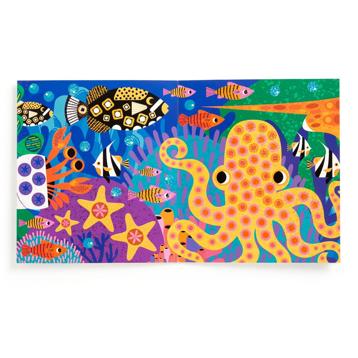 Ocean Life Sticker Sparkle Poster Activity Kit - Merry PigletsMerry Piglets