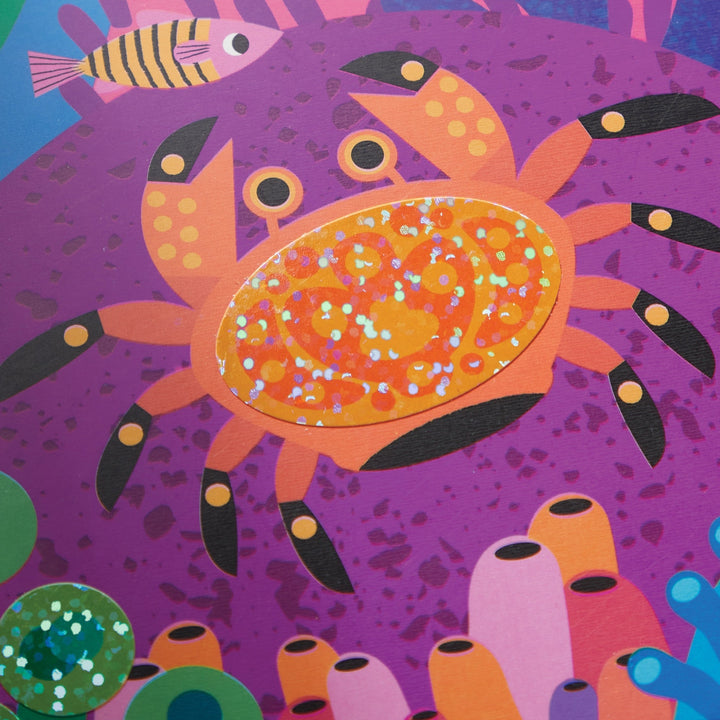 Ocean Life Sticker Sparkle Poster Activity Kit - Merry PigletsMerry Piglets