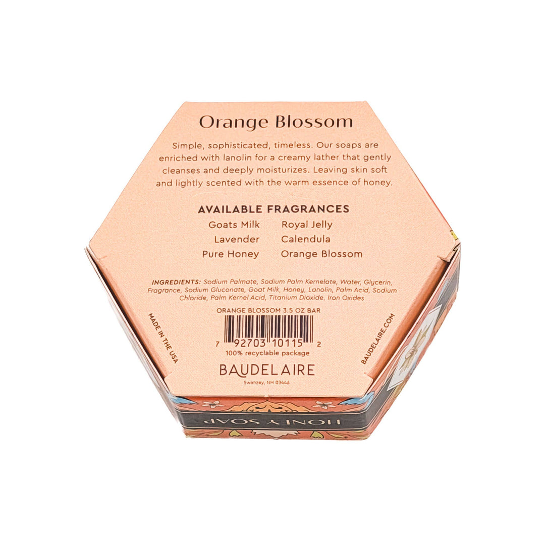 Orange Blossom Honey Soap - Merry PigletsBaudelaire